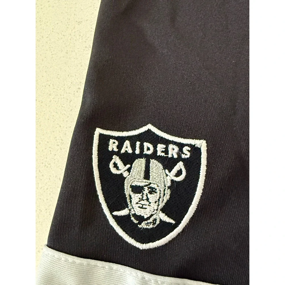 NFL Team Apparel Las Vegas Raiders Kids Cheerleader Dress Black Silver Size 5/6